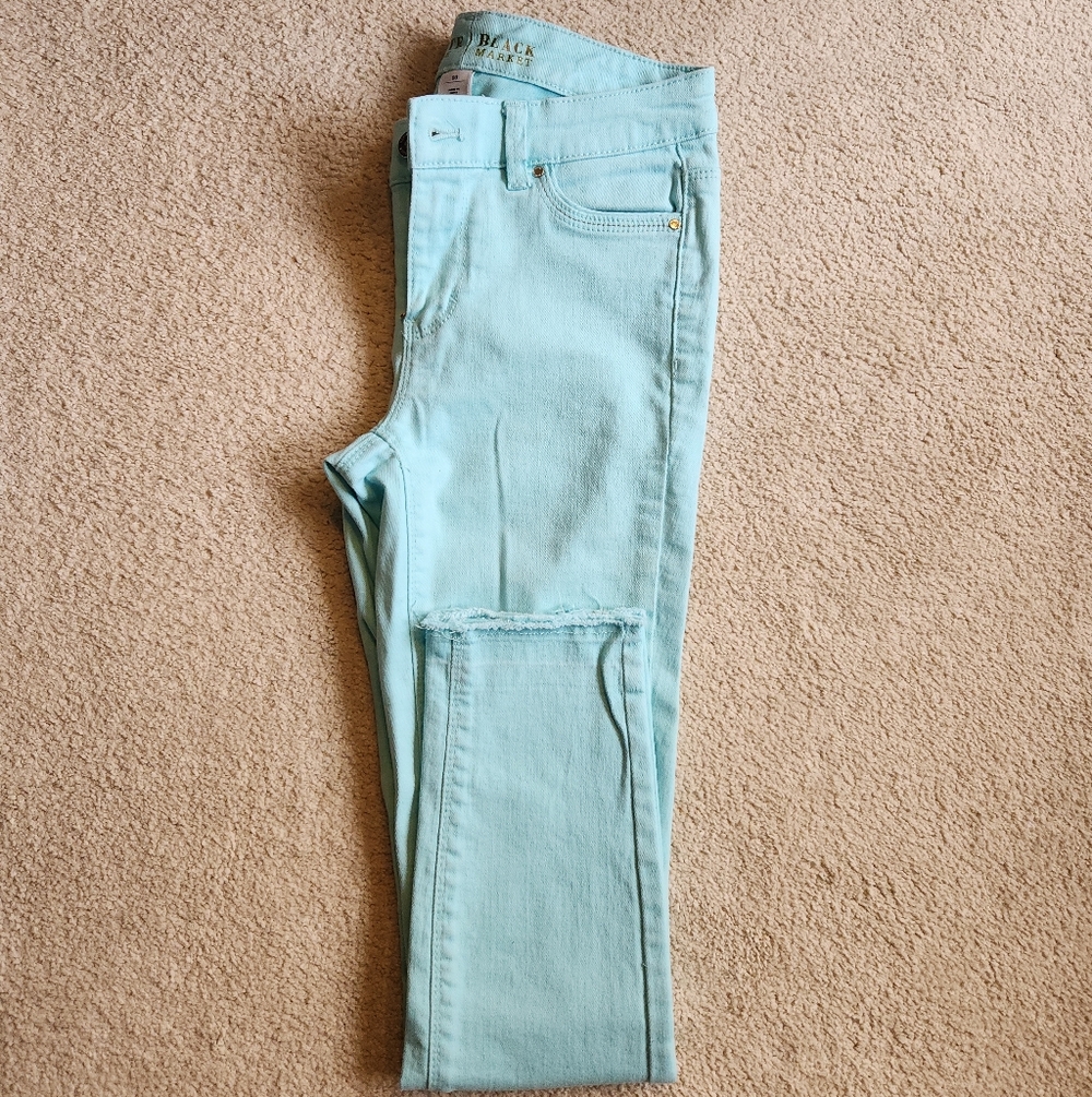 WHBM Light Blue Skinny Jeans